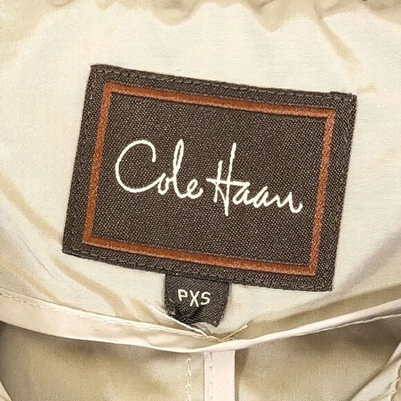 Cole Haan Women's Packable Hooded Rain Jacket with Bow Size PXS New Without Tags - Picture 5 of 15